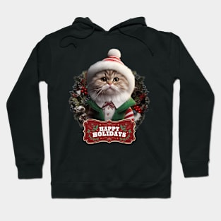 santa's helper kitten Hoodie